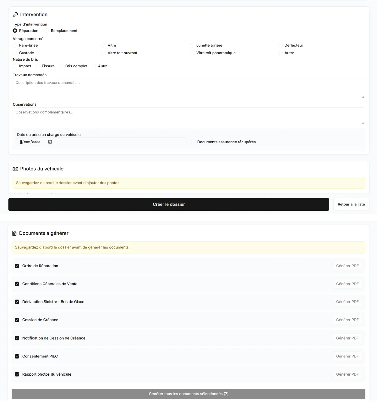 Consultation d’un dossier depuis un mobile