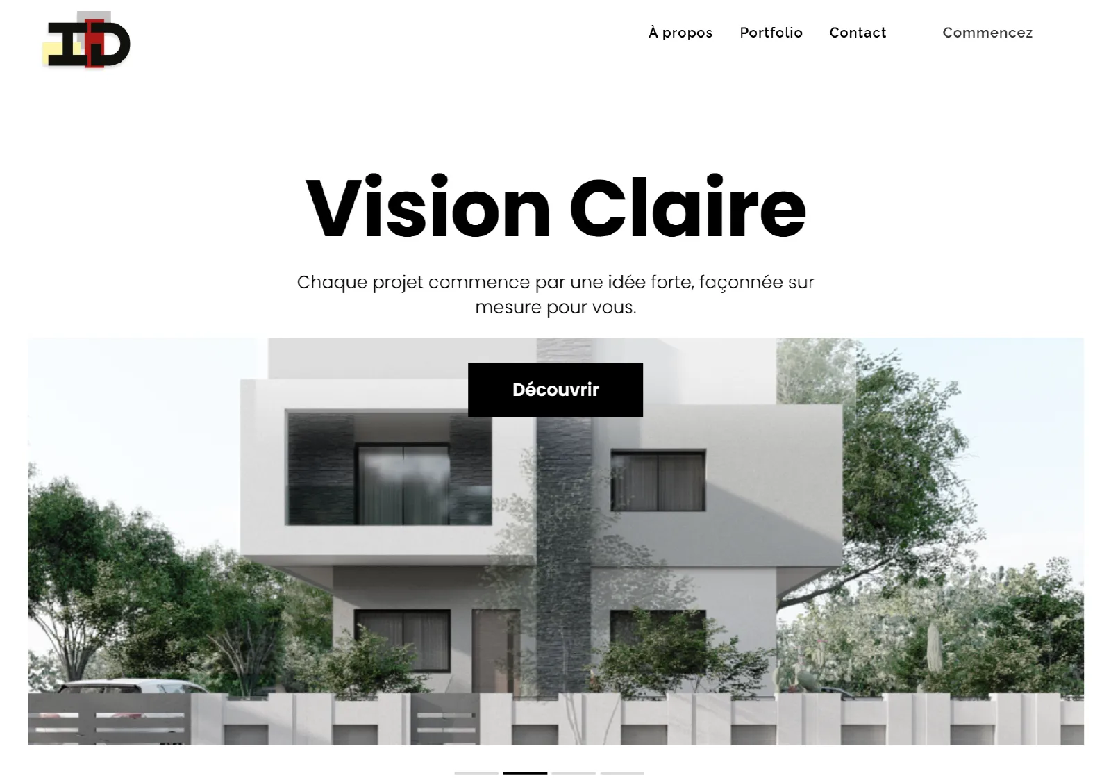Création d’un site portfolio pour cabinet d’architecte